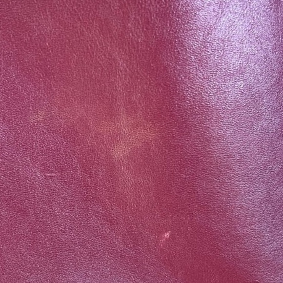 Jack Gomme Atelier Red Leather Tote, Burgundy, French Designer, 16 X 17 X 2 Inch - Picture 6 of 10